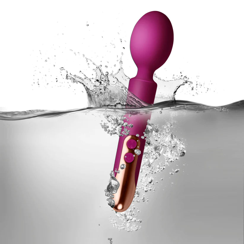 Rocks Off Oriel Rechargeable Massage Body Wand Vibrator Fuchsia & Copper