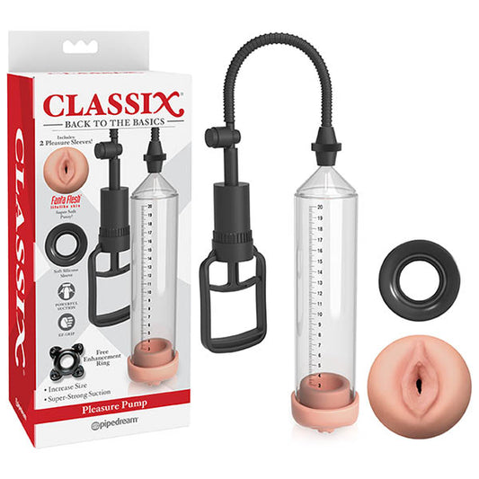 Pipedream Classix Pleasure Pump - Clear Penis Pump