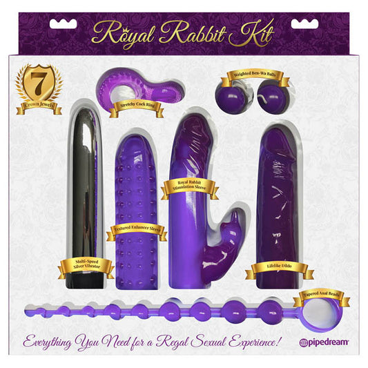 Pipedream Royal Rabbit Kit - 7 Piece Sex Toy Kit