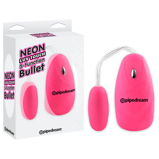 Pipedream | Neon Luv Touch 5 Function Bullet Pink 5.7cm (2.25") Bullet Vibrator