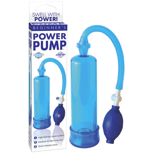 Pipedream Beginner's Power Pump - Blue Penis Pump