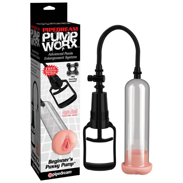 Pipedream Pump Worx Beginner's Pussy Pump - Penis Pump with Vagina Sleeve