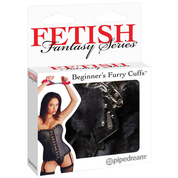 Pipedream | Fetish Fantasy Series Beginner's Furry Cuffs Black