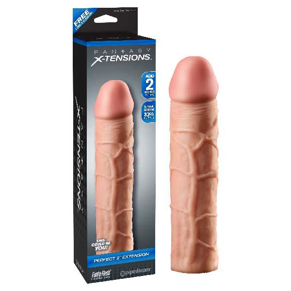 Pipedream | Fantasy X-tensions Perfect 2" Extension - Flesh Penis Extension Sleeve