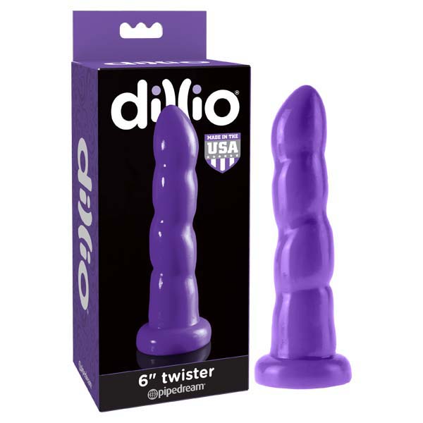 Pipedream Dillio 6" Twister Purple 15.2cm Dong Dildo