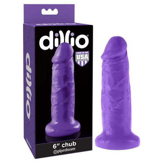 Pipedream Dillio 6" Chub Purple 15.2cm Dong Dildo