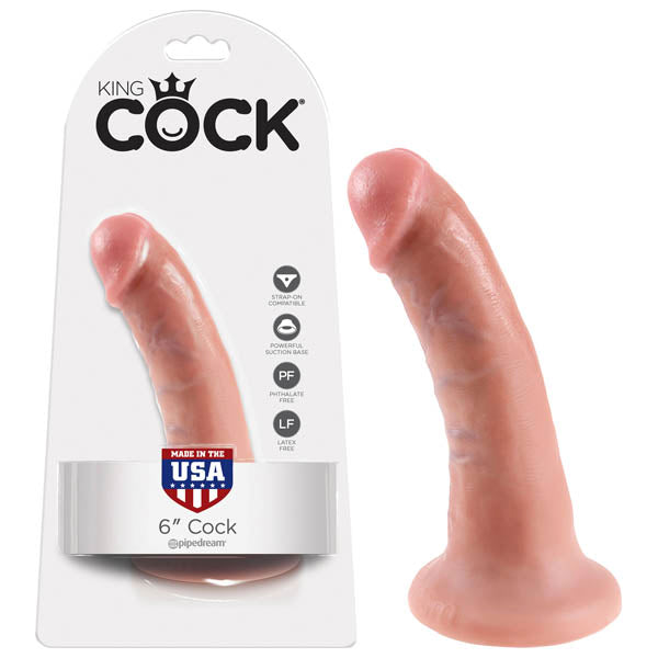 Pipedream King Cock 6" Cock Flesh 15.2cm (6") Dong Dildo