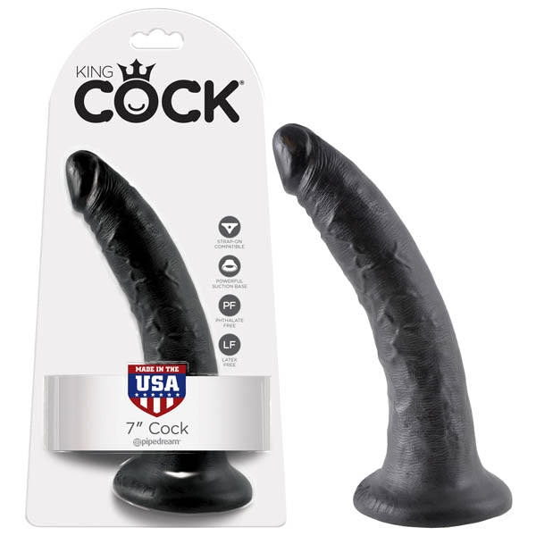 Pipedream King Cock 7" Cock Black 17.8cm Dong Dildo