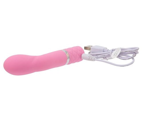 Pillow Talk Racy Mini G-Massager Vibrator w Swarovski Crystal - Pink