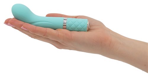 Pillow Talk Racy Mini G-Massager Vibrator w Swarovski Crystal - Teal