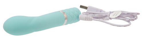 Pillow Talk Racy Mini G-Massager Vibrator w Swarovski Crystal - Teal