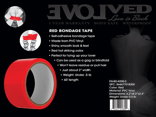 Evolved Red Bondage Tape - 20 metre length