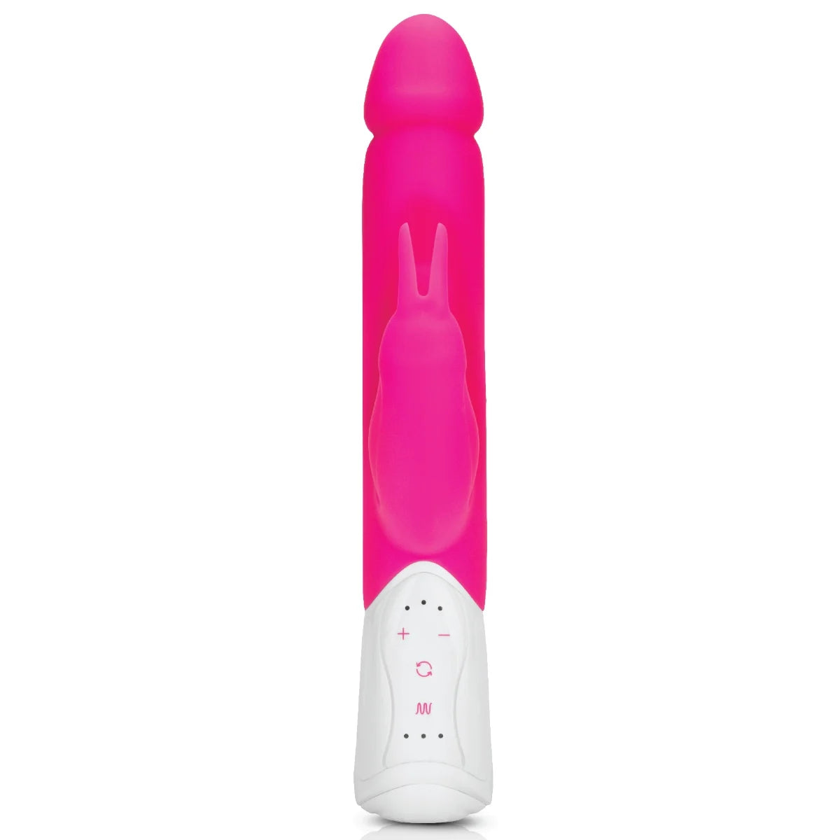 Rabbit Essentials Rechargeable Realistic Rabbit Vibrator Hot Pink