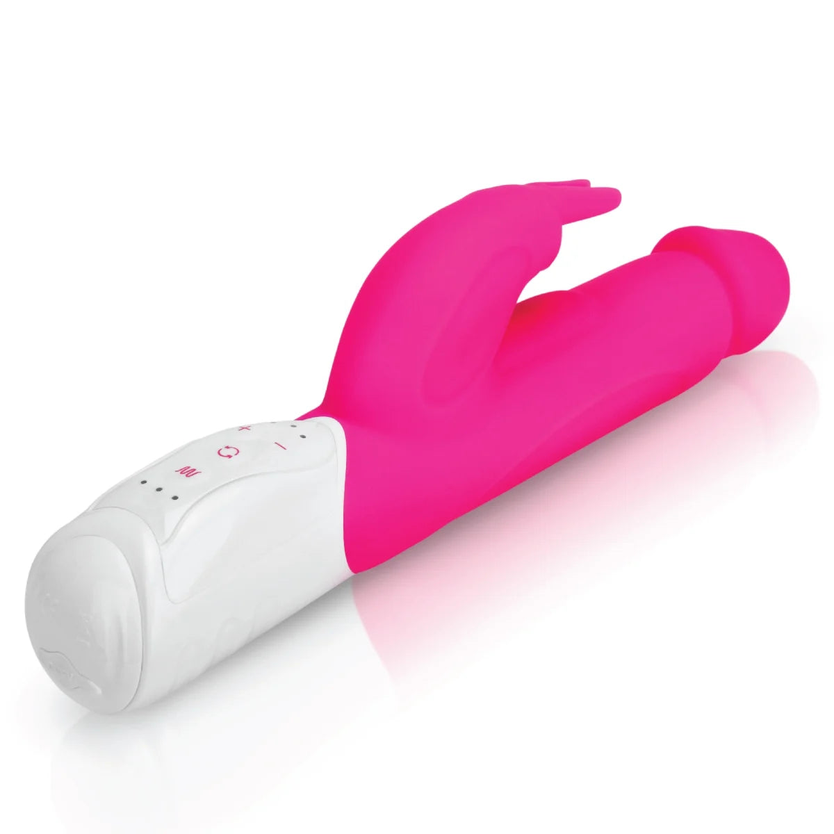 Rabbit Essentials Rechargeable Realistic Rabbit Vibrator Hot Pink