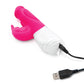 Rabbit Essentials Rechargeable Realistic Rabbit Vibrator Hot Pink