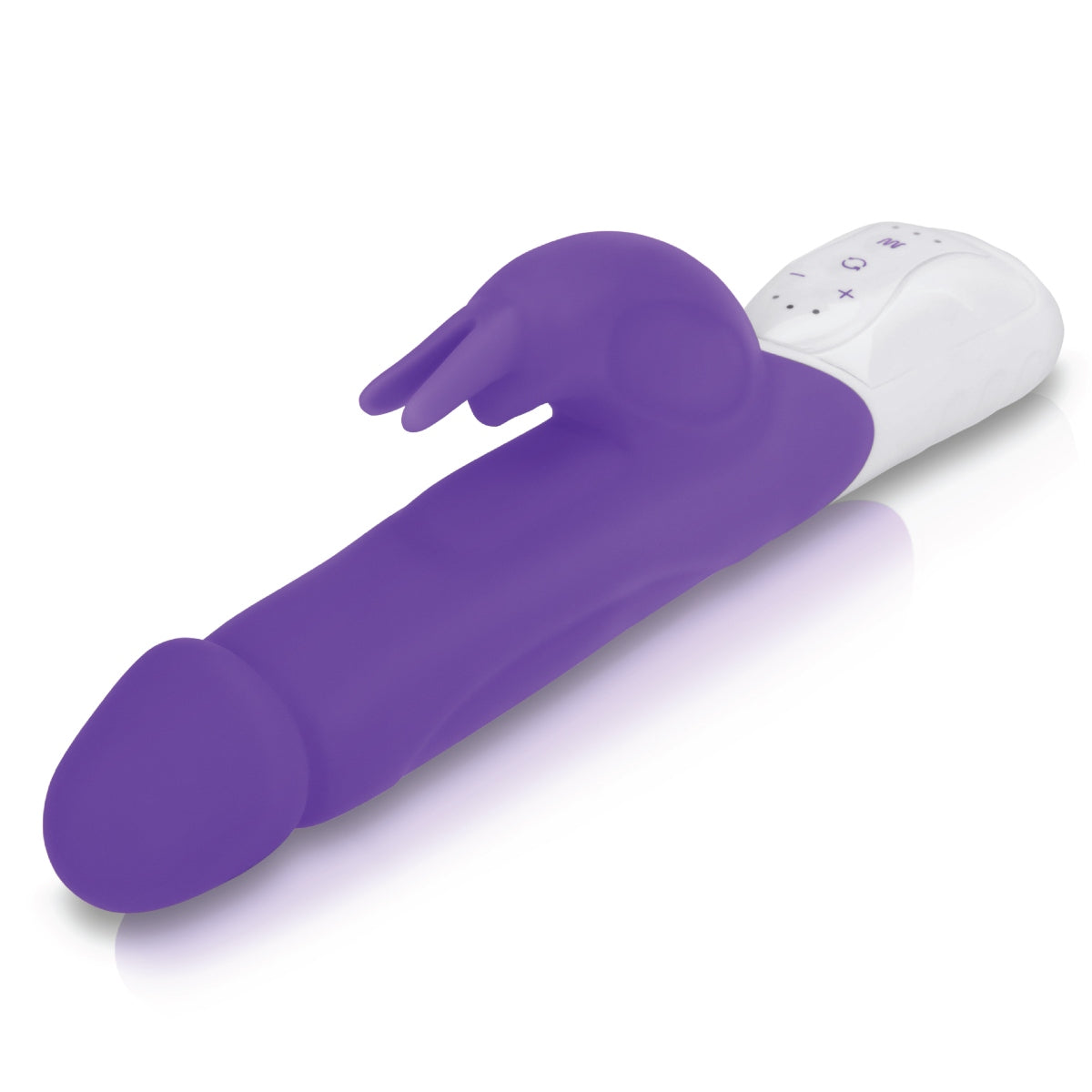 Rabbit Essentials Rechargeable Realistic Rabbit Vibrator Hot Purple