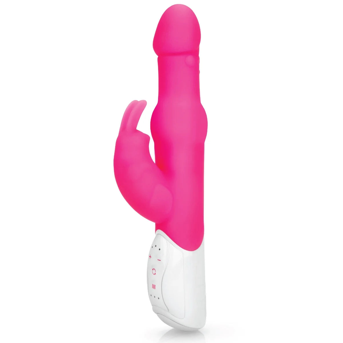 Rabbit Essentials Rechargeable Pleasure Pearls Rabbit Vibrator Hot Pink