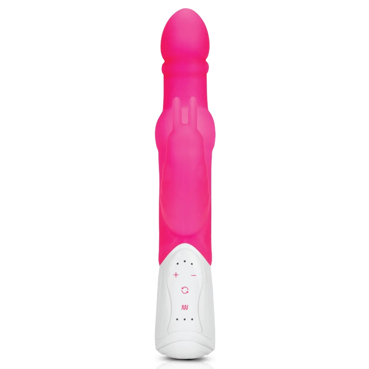 Rabbit Essentials Rechargeable Pleasure Pearls Rabbit Vibrator Hot Pink