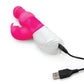 Rabbit Essentials Rechargeable Pleasure Pearls Rabbit Vibrator Hot Pink