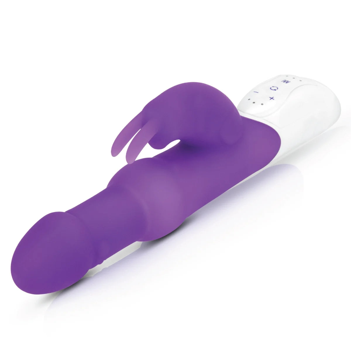 Rabbit Essentials Rechargeable Pleasure Pearls Rabbit Vibrator Purple