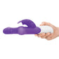 Rabbit Essentials Rechargeable Pleasure Pearls Rabbit Vibrator Purple