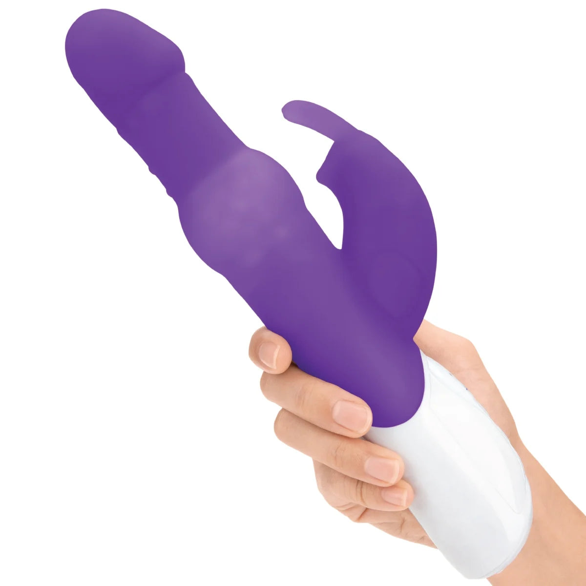 Rabbit Essentials Rechargeable Pleasure Pearls Rabbit Vibrator Purple