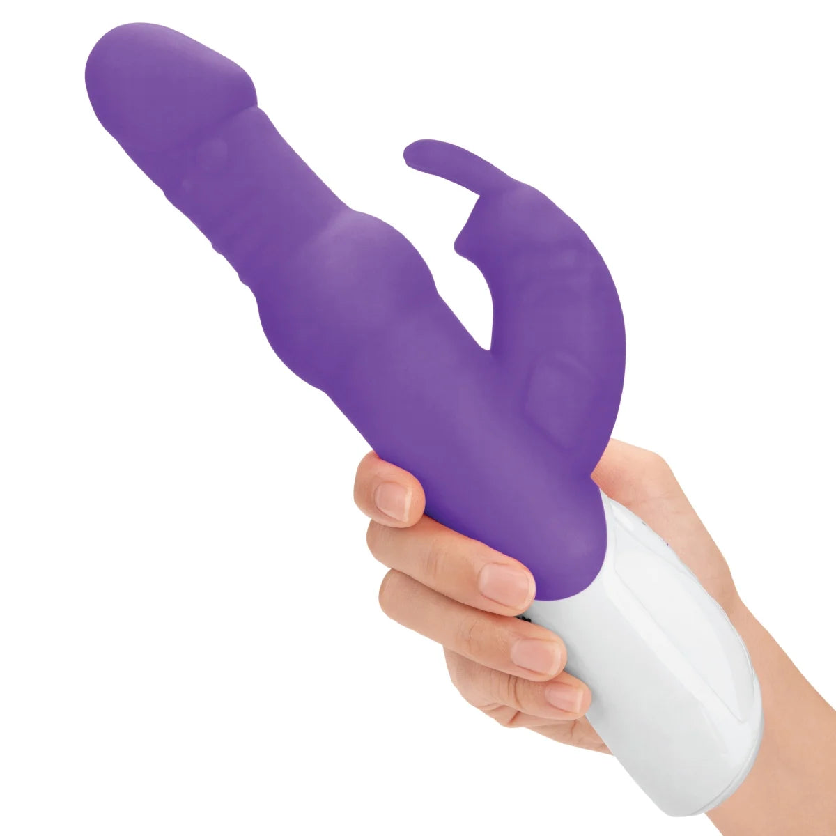 Rabbit Essentials Rechargeable Pleasure Beads Rabbit Vibrator Purple