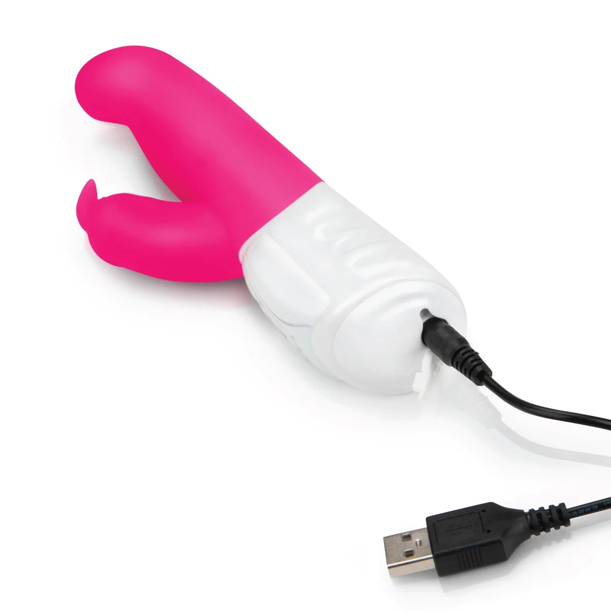 Rabbit Essentials Rechargeable G-Spot Rabbit Vibrator Hot Pink