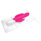 Rabbit Essentials Rechargeable Double Penetration Rabbit Vibrator Hot Pink