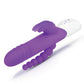 Rabbit Essentials Rechargeable Double Penetration Rabbit Vibrator Hot Purple