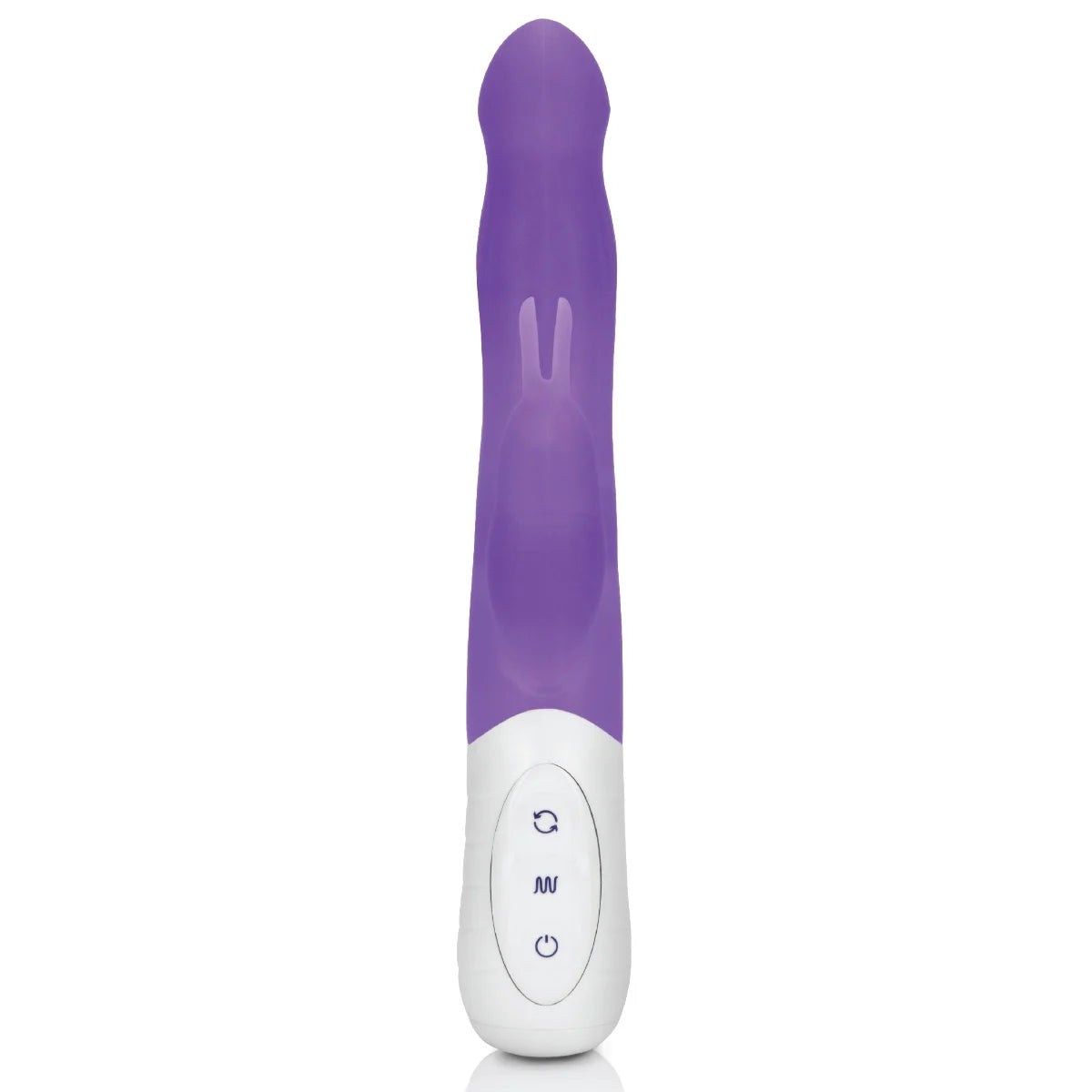 Rabbit Essentials Rechargeable Slim Shaft Rabbit Vibrator Hot Purple