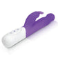 Rabbit Essentials Rechargeable Slim Shaft Rabbit Vibrator Hot Purple