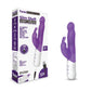 Rabbit Essentials Rechargeable Slim Shaft Rabbit Vibrator Hot Purple