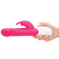 Rabbit Essentials Rechargeable Thrusting Rabbit Vibrator Hot Pink