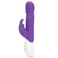 Rabbit Essentials Rechargeable Thrusting Rabbit Vibrator Hot Purple