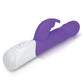 Rabbit Essentials Rechargeable Thrusting Rabbit Vibrator Hot Purple