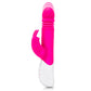 Rabbit Essentials Rechargeable G-Spot Thrusting Rabbit Vibrator Hot Pink