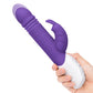 Rabbit Essentials Rechargeable G-Spot Thrusting Rabbit Vibrator Purple