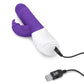 Rabbit Essentials Rechargeable G-Spot Thrusting Rabbit Vibrator Purple