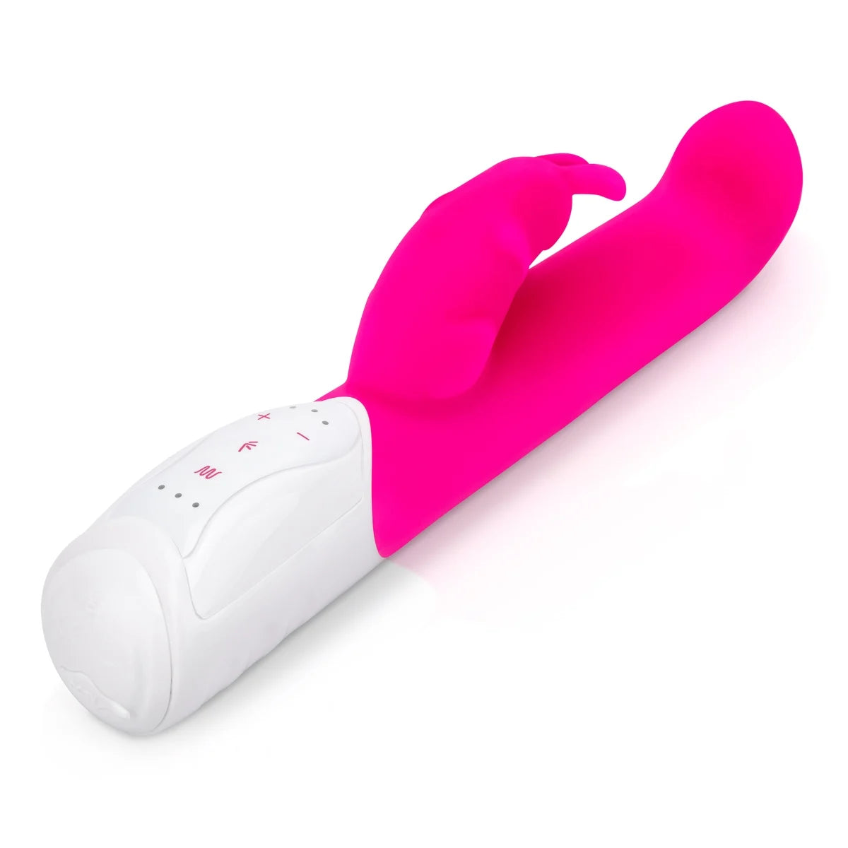 Rabbit Essentials Rechargeable Come Hither G-Spot Rabbit Vibrator Hot Pink