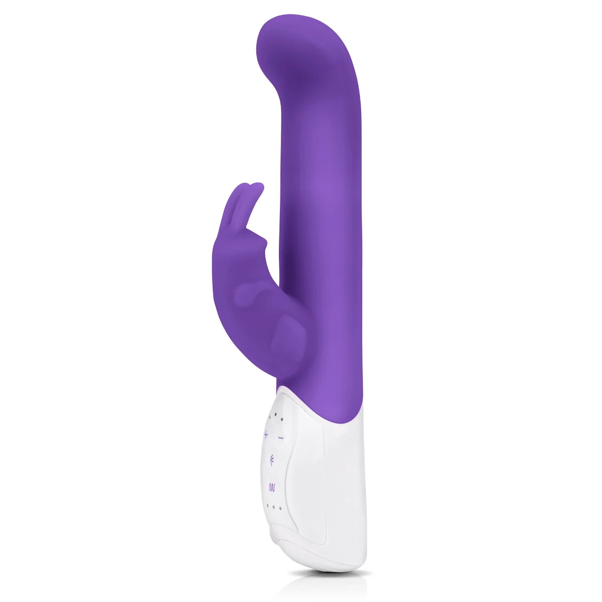 Rabbit Essentials Rechargeable Come Hither G-Spot Rabbit Vibrator Hot Purple