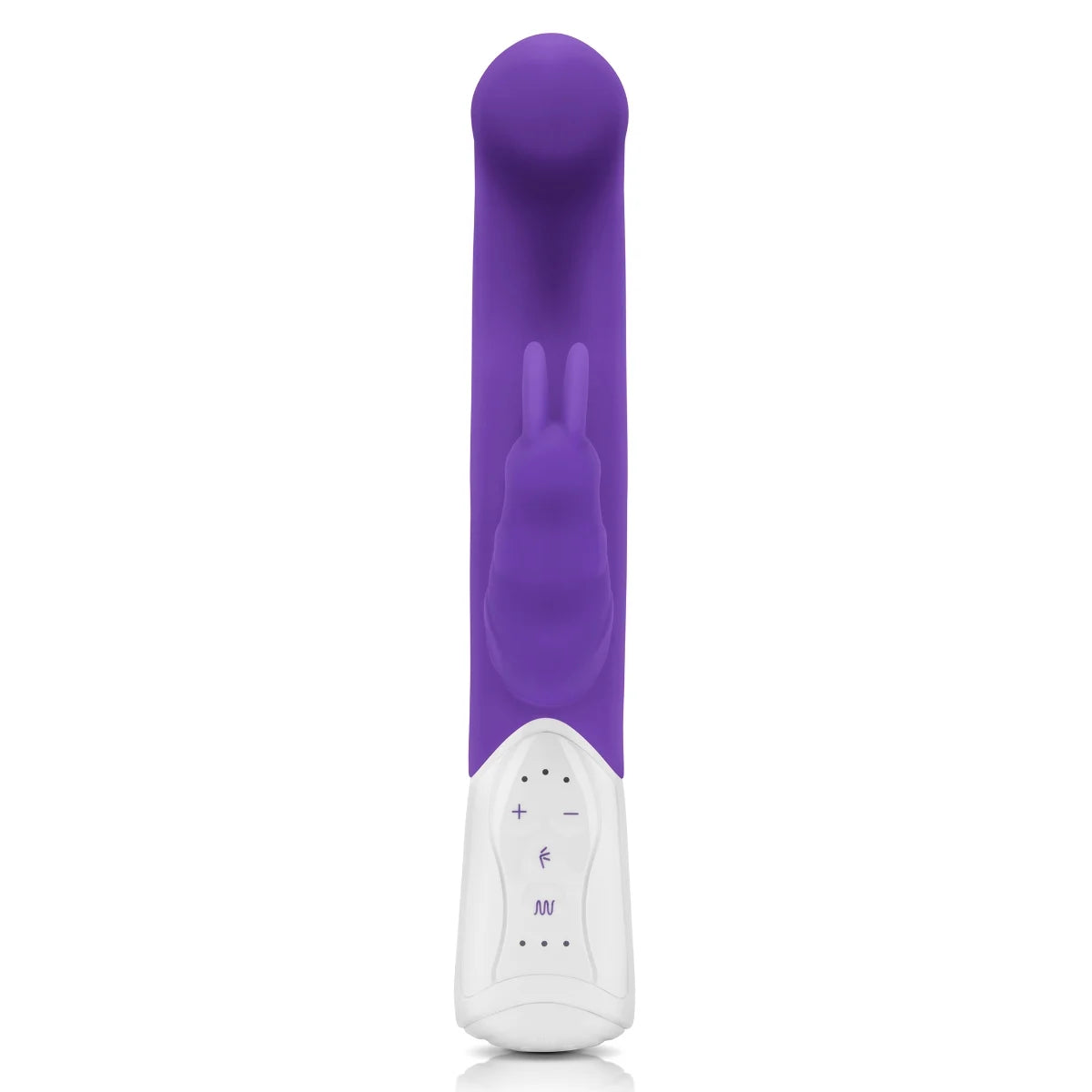 Rabbit Essentials Rechargeable Come Hither G-Spot Rabbit Vibrator Hot Purple