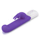 Rabbit Essentials Rechargeable Come Hither G-Spot Rabbit Vibrator Hot Purple