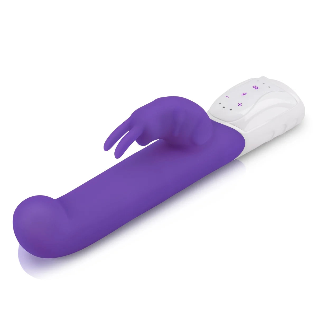 Rabbit Essentials Rechargeable Come Hither G-Spot Rabbit Vibrator Hot Purple