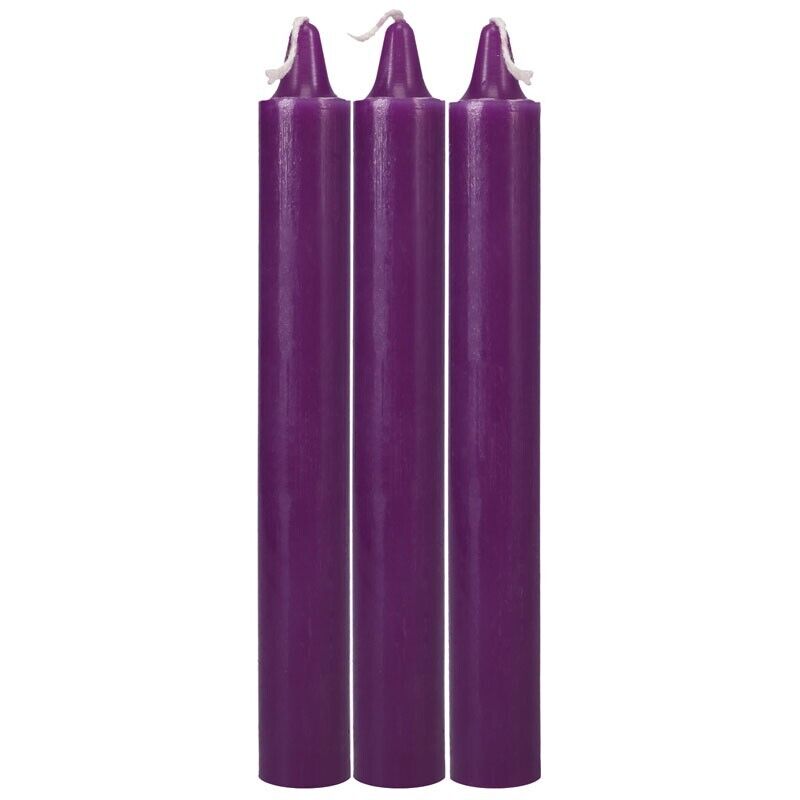 Doc Johnson Japanese Drip Candles - Purple 3 Pack