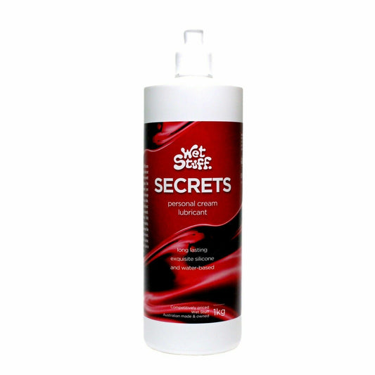 Wet Stuff Secrets Silicone & Water Based Personal Lubricant Cream 1kg