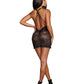 Dreamgirl Lingerie Chemise & G-String Black Size M/L