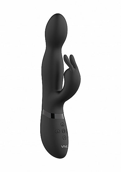 Shots Toys | VIVE Niva 360 Degrees G-Spot Rabbit Vibrator USB Rechargeable Black