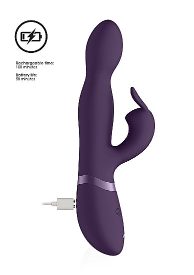 Shots Toys | VIVE Niva 360 Degrees G-Spot Rabbit Vibrator USB Rechargeable Purple