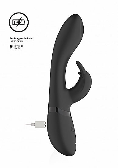 Shots Toys | VIVE Cato Pulse Wave G-Spot Rabbit Vibrator Black